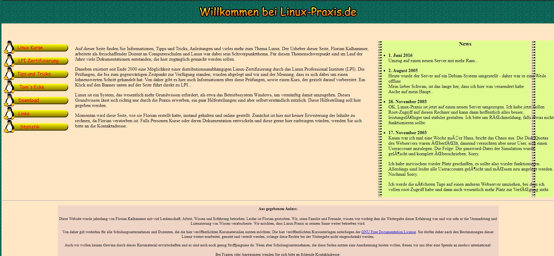 Du betrachtest gerade Linux Praxis redesign / relaunch