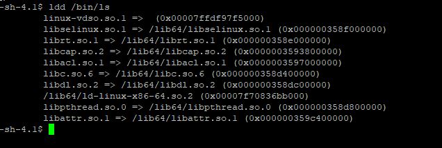 Mit LDD prüfen, welche Abhängikeiten ein Programm unter Linux hat